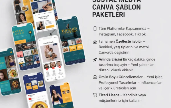 8400'den Fazla Sosyal Medya Canva Şablonu: Instagram, Facebook, Pinterest ve Fazlası