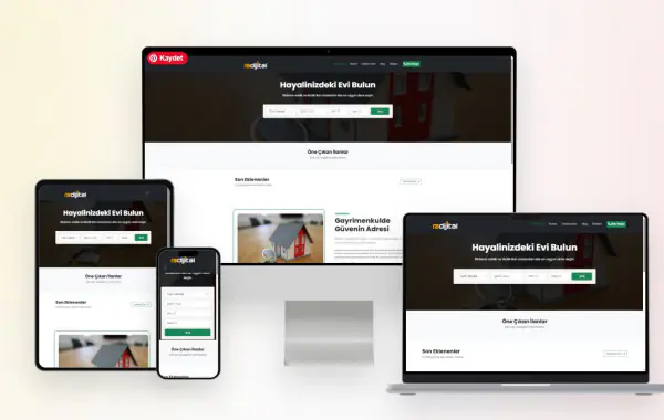 Modern Emlak Satış Website Yazılımı Basic