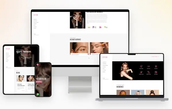 Güzellik Merkezi Yazılımı v2 White