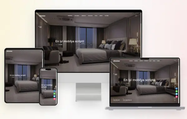 Mobilya Fİrma ve  Ürün Tanıtım Scripti