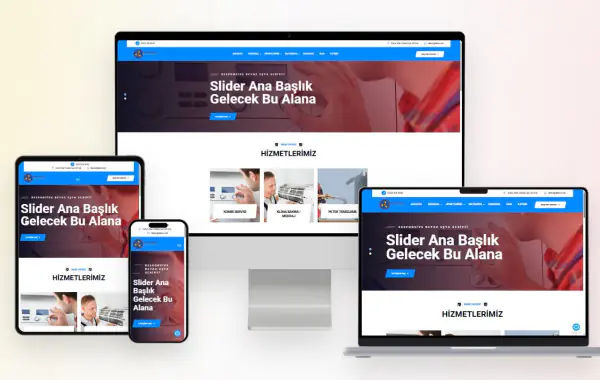 Klima & Kombi & Beyaz Eşya Tamir Firması Website Yazılımı