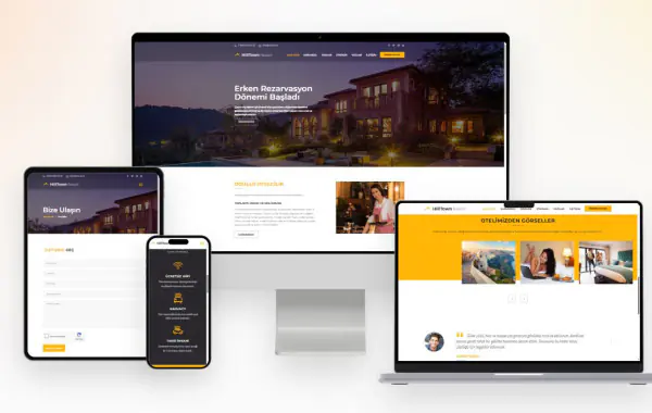 Otel Pansiyon Bungalow Website  Yazılımı v1