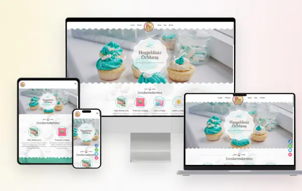 Handmade Dondurma & Butik Çikolata Website Scripti