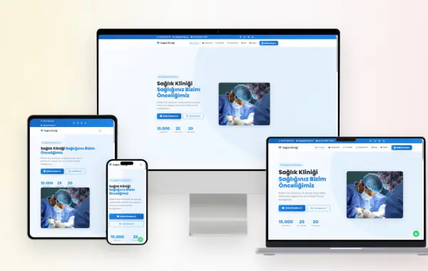 Modern Sağlık Kliniği & Sağlık Merkezi Website Yazılımı